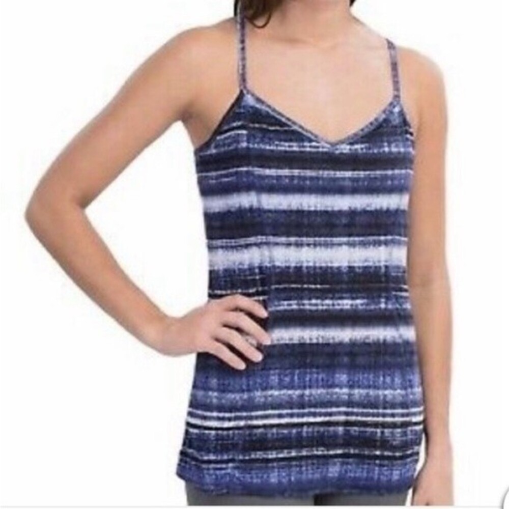 Athleta Urban Explorer Strappy Tie Dye Yoga Workout Tank Shelf Bra Activewear